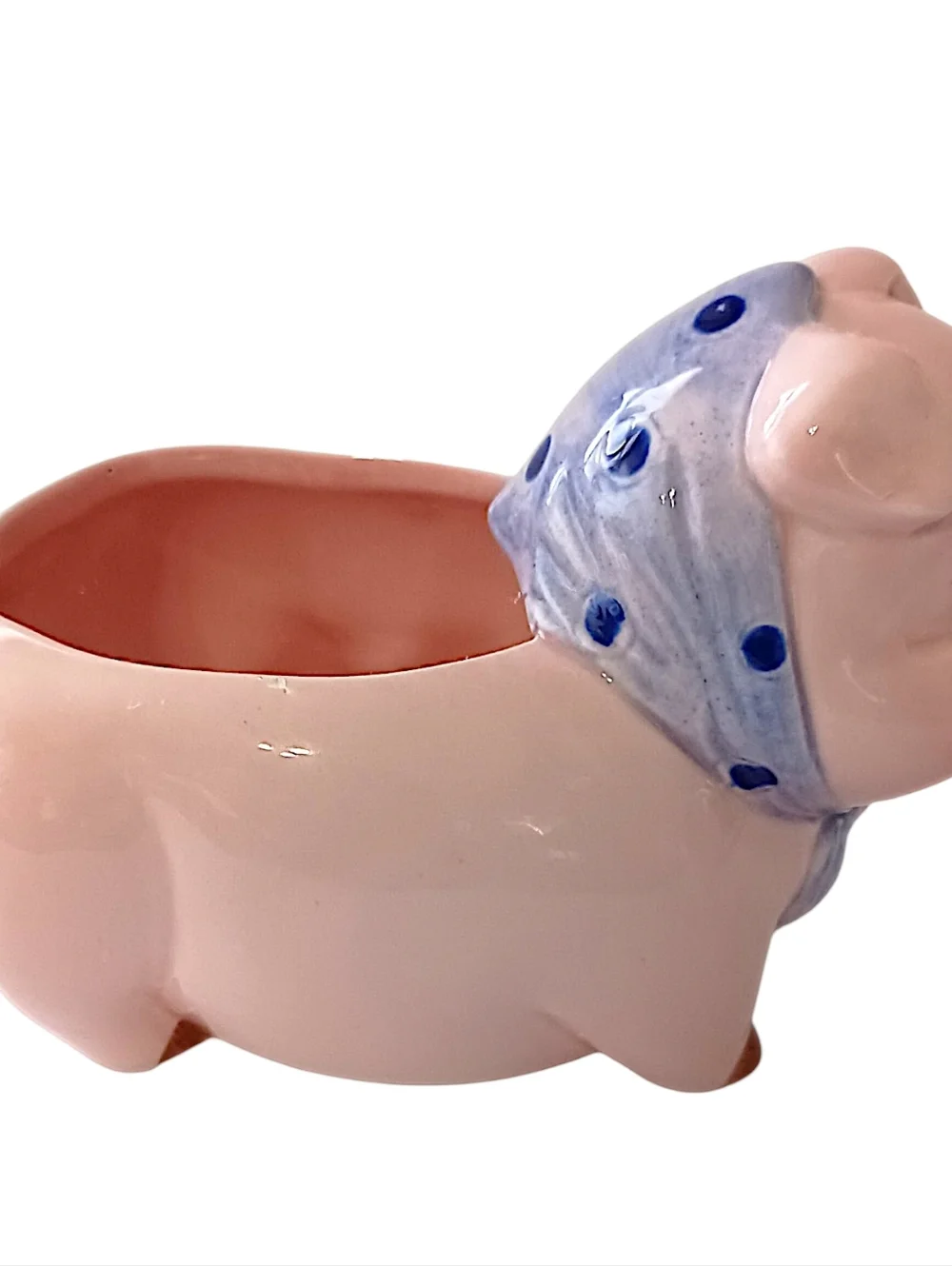 Vintage Lefton Anthropomorphic Pig Planter Ceramic Piglets Air‎ Plant Succulents